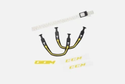 ACC SUPERTACK X LOGOS/EARLOOP/STRAP Black/Sunflower OSFA