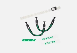 ACC SUPERTACK X LOGOS/EARLOOP/STRAP Black/Kelly Green OSFA